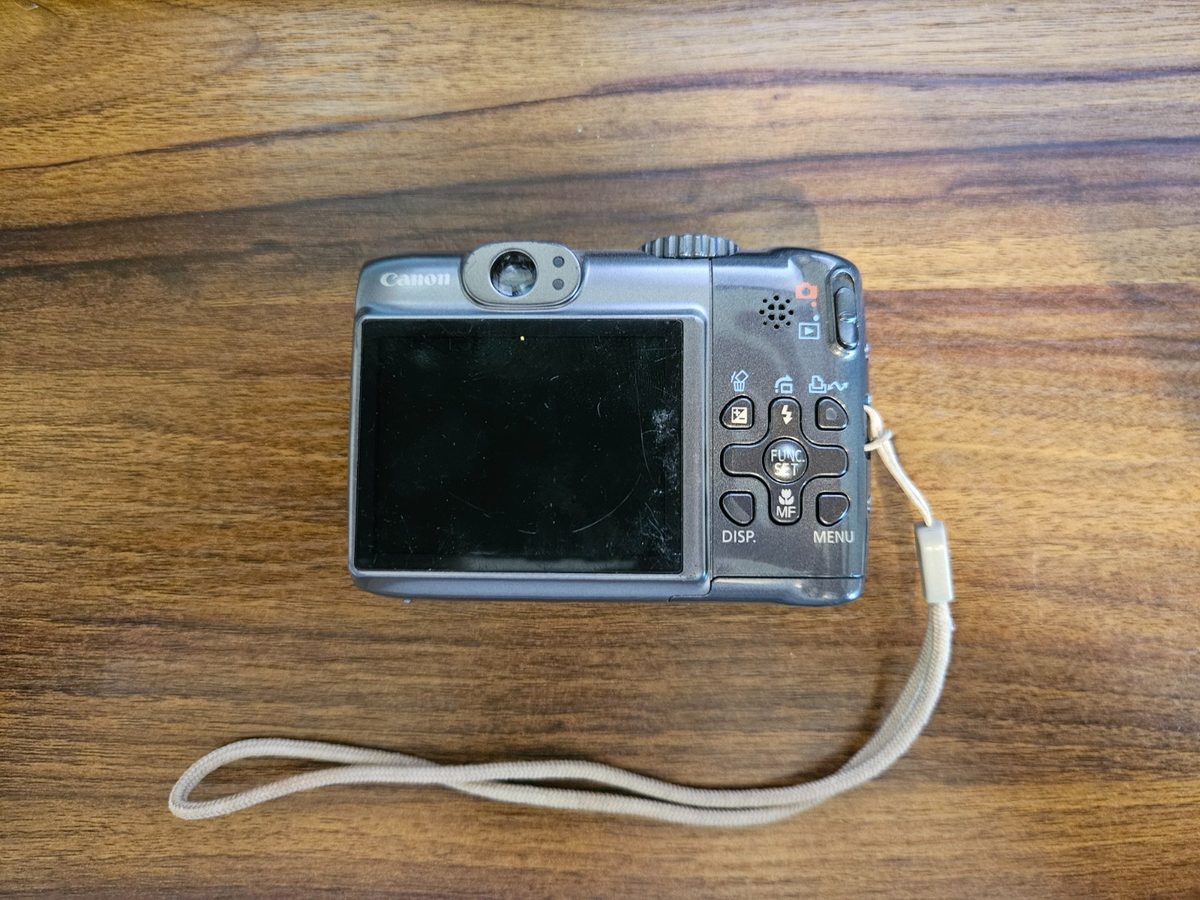 Genuine Canon PowerShot A590 IS 8.0MP PC1263 Digital Camera - Gray