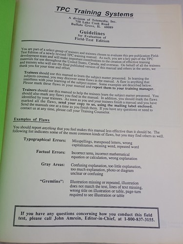 1991 TPC Training Systems TEMPERATURE MEASUREMENT *Prepublication Field Test Edi - Imagen 2 de 5