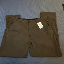 Lands End Mens 44 Traditional Fit Khaki MCS Moisture Control Pants Chinos