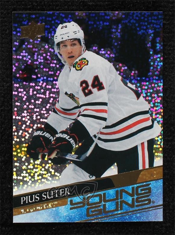 2020 Upper Deck Young Guns Speckled Rainbow Foil Pius Suter #484 Rookie RC 05xg