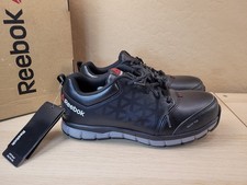 Reebok Sublite Cushion Work Athletic Shoes Black RB4049 Mens 10 Wide