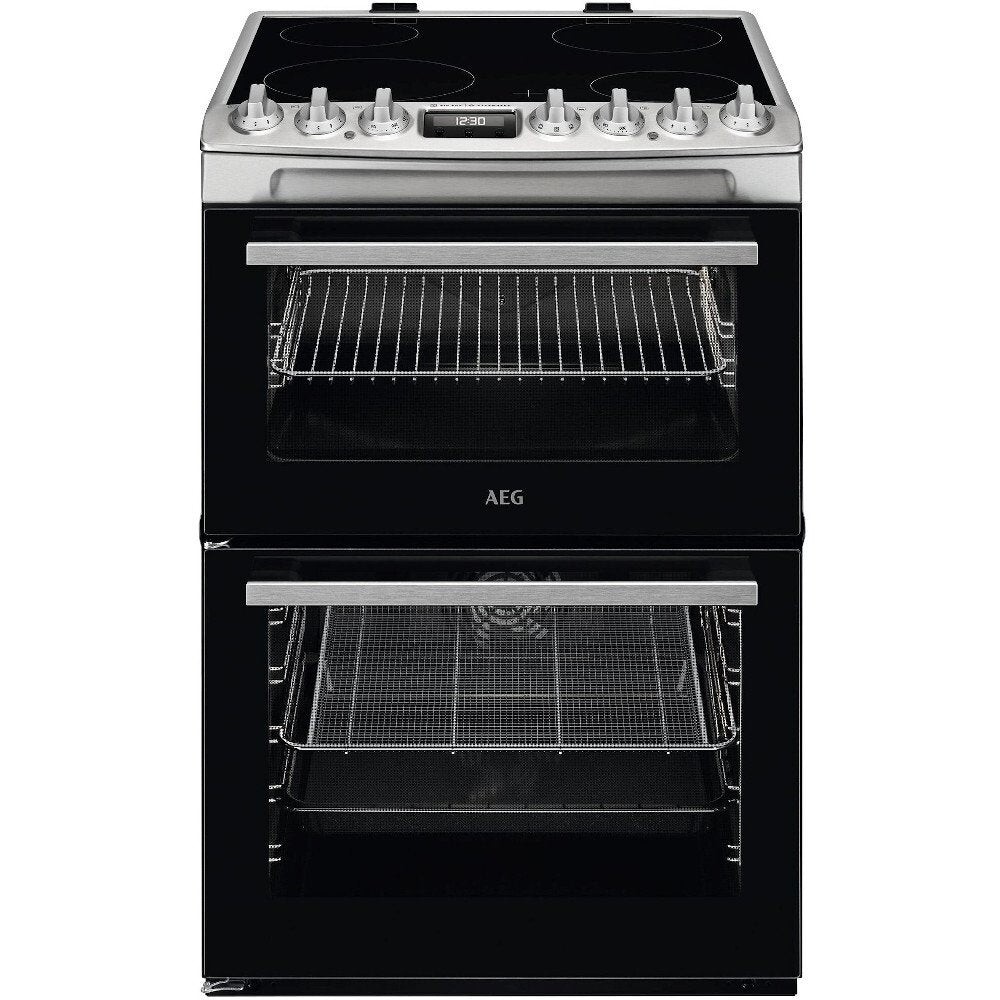 AEG CCX6740ACM Ceramic Cooker 60cm in Stainless Steel GRADE B