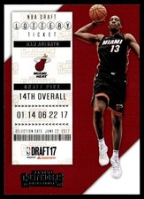 2018-19 Panini Contenders Draft Lottery Ticket Bam Adebayo Miami Heat #14