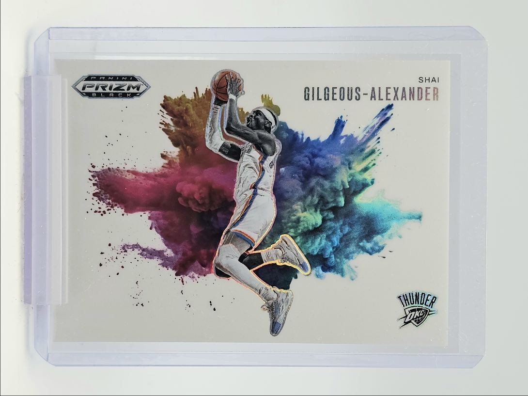 SHAI GILGEOUS-ALEXANDER 2024-25 PANINI PRIZM BLACK COLOR BLAST SSP Q3464