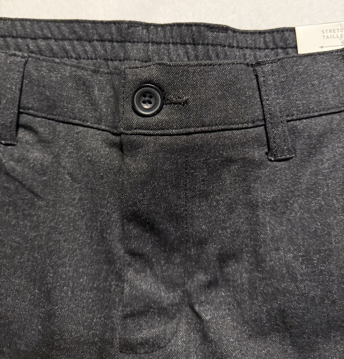 Projek Raw Pants Acti Flex Cotton Blend Stretch Waist Black Noir Men's Size 34