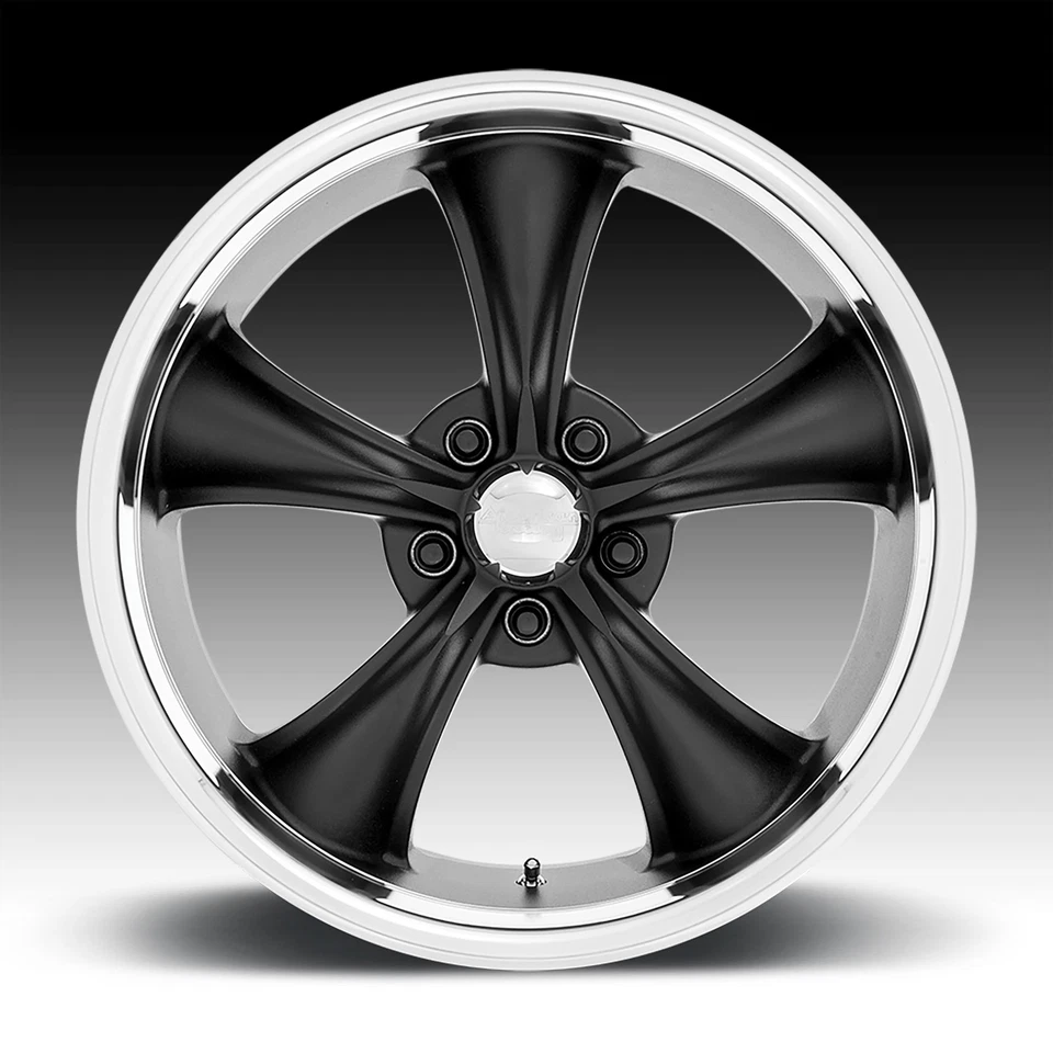 American Racing Vintage VN338 Boss TT negro texturizado 20x10 5x4,75 2 mm Foto 3 de 3