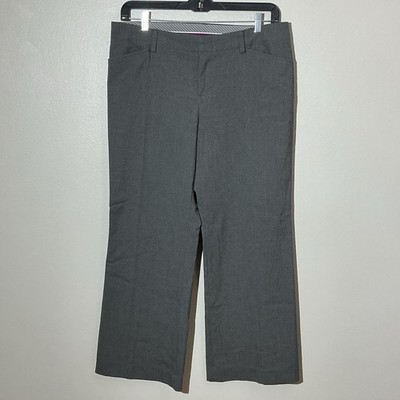 Gap Women s Size 14 Pants Curvy Fit Gray Pinstriped Stretch Career Casual Comfy