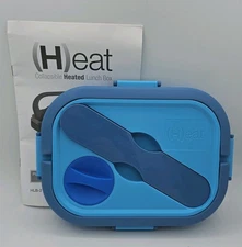 *NEW* Smart Planet Silicone Collapsible Heated Lunch Box HLB-2  Open Box READ