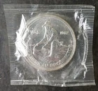 1982 Engelhard 1oz Silver American Prospector Bullhorn Round in Plastic