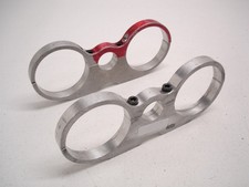 2 Nascar Billet Alum Peterson 400 Series Dual Oil Fuel Filter Mounts Brackets 94