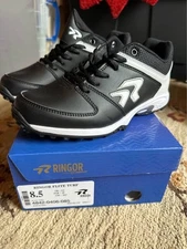 Ringor Flite Softball Turf Shoes - Black