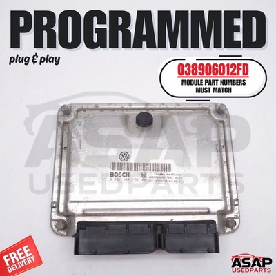   ECM ECU 1.9T VW GOLF JETTA 2002-2003 038906012FD Plug N Go   