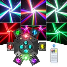 6 Arms Bee Eye Laser Beam Moving Head Light DMX LED RGBW Stage Lighting Strobe