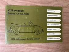 1979 Volkswagen Beetle Convertible Owners Manual 1979 Volkswagen Beetle Convertible Owners Manual