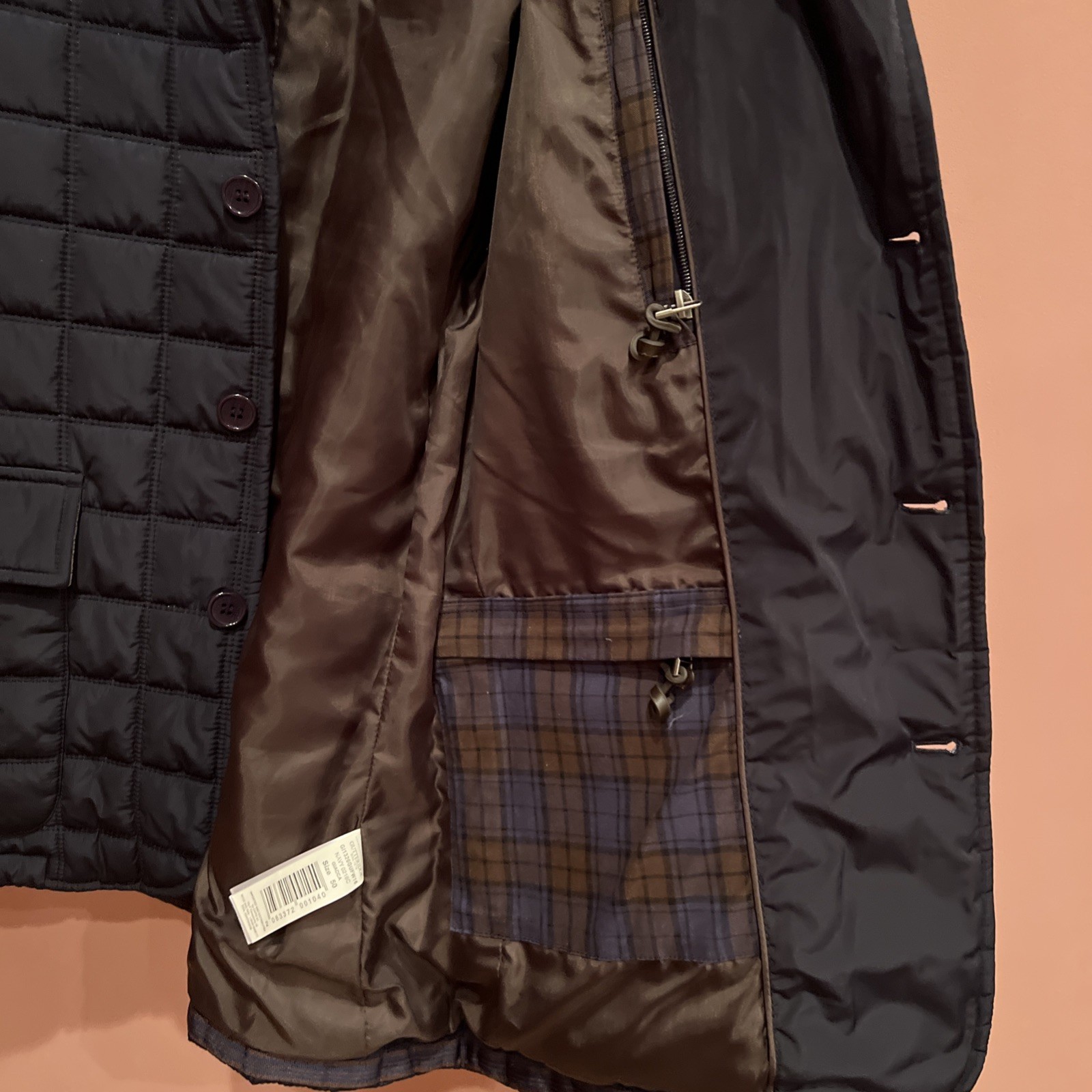 Gutteridge Jacket Men Size 50 Button-Down Quilted… - image 6