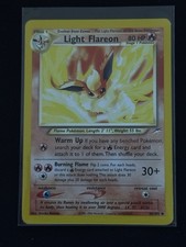 Pokémon TCG Light Flareon Neo Destiny Card 46/105 Unlimited Uncommon on eBay