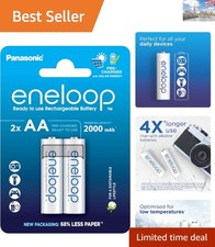Universal Rechargeable AA Batteries, 2000 mAh – Easy, Efficient, Eco-Conscious 13.99 per battery