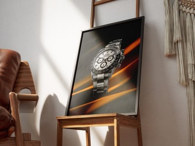 Rolex Cosmograph Daytona 24x36 Giclée Art Print Ltd 1/25 Signed COA Rombley V8