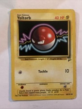 Pokémon TCG Card Voltorb 98/130 Base Set 2 Common Non Holo Light Play