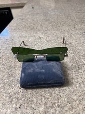 VTG 1960's John Lennon Green Flip Up KK 139410 Spectacles Japan Sunglasses