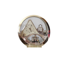 Vintage Rhythmus Kaminuhr drehbarer Engel Figuren funktionst&uuml;chtig