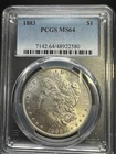 1883 Morgan Dollar PCGS MS64 Gorgeous Better Date $1