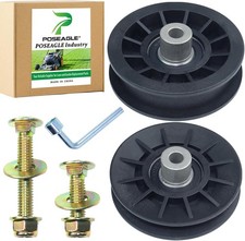 532194326 V Groove Idler Pulley with 532194327 Flat Idler Pulley Hardware Kit Re