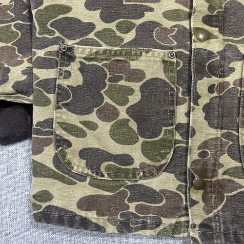 Carhartt CQ603 103 Vintage Duck Camo Camouflage Hunting Jacket Youth USA Made - Picture 3 of 13