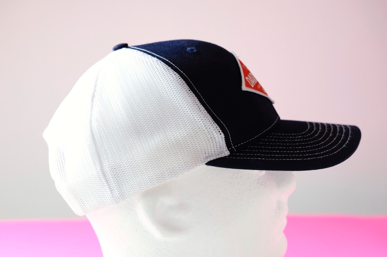 Darigold Diamond Patch Trucker Hat Logo Navy Blue… - image 7