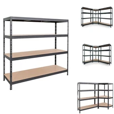 AR Shelving 2400-Lb. Capacity, 71in.H x 60in.W x 18in.D Rivet Shelving Unit, Or