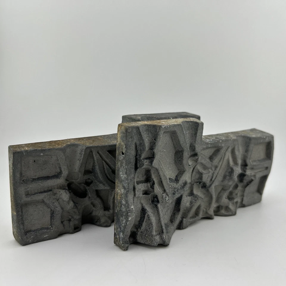 VINTAGE TOY SOLDIER LEAD/ PEWTER #6672 Mold 3 Soldiers / Bazooka (B8) - Image 2 of 4