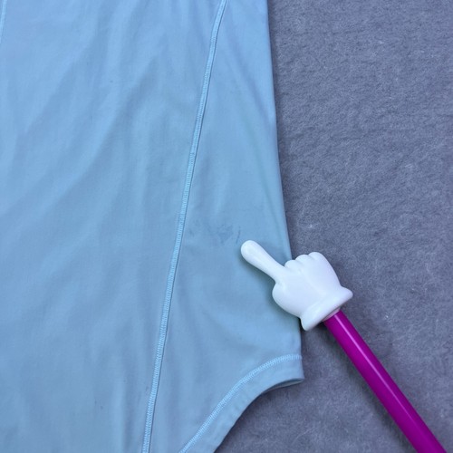Lululemon Sculpt Tanktop Größe 8 blau Chill leichtes Netz Schlüsselloch W1CS9S LESEN - Bild 9 von 12