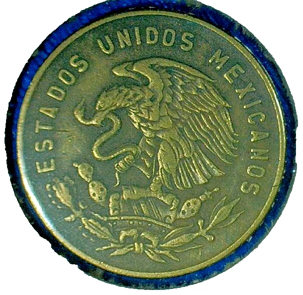 VENTA CINCO DE MAYO-1960-Mo MÉXICO .5c CENTAVOS LATÓN COMPOSICIÓN MONEDA KM#426 Foto 2 de 3