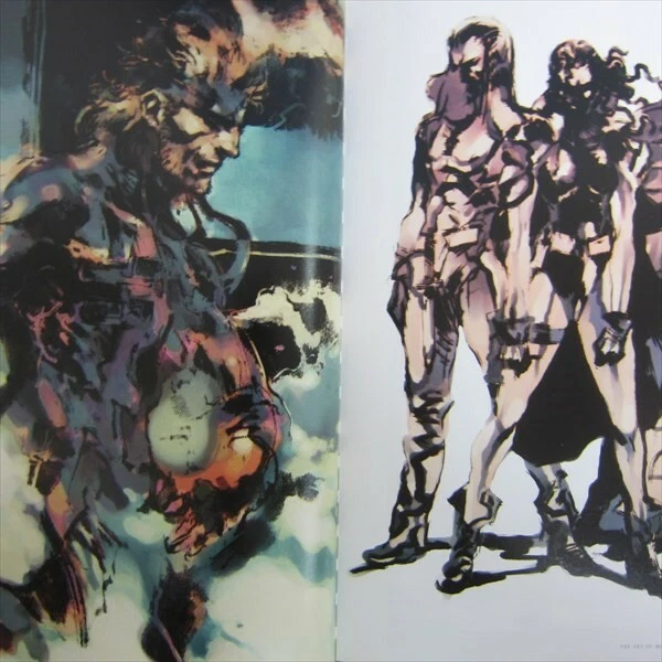 METAL GEAR SOLID 2 obras de arte YOJI SHINKAWA con póster libro de fans Sony PS2 2002 KM52 Foto 2 de 4