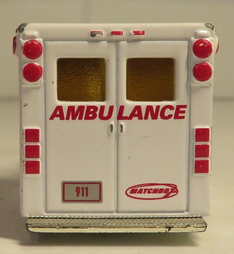1996 Matchbox 911 Emergency Ambulance Mattel China 3" long Used Toy Truck White - Picture 7 of 14