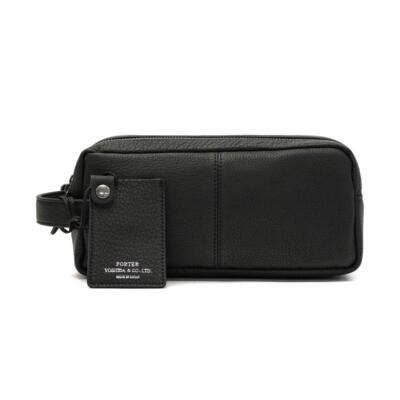 Yoshida Bag PORTER WITH POUCH 016-01077 Black Made in Japan