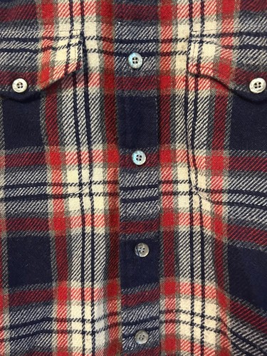 VTG 80s Famous Barr Plaid Shirt Size XL Mens - Picture 2 of 9