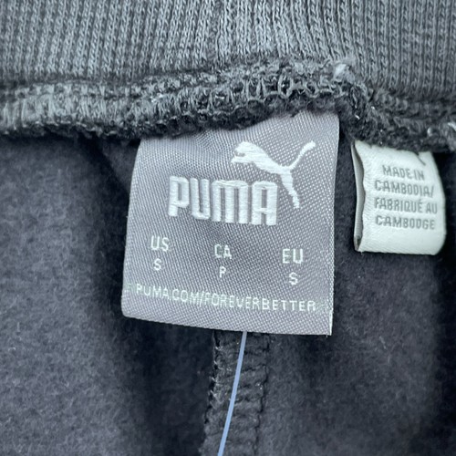 Puma Ladies Fleece Straight Leg Pants Black S NWT 5079 - Picture 3 of 11