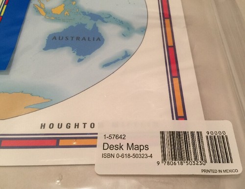 United States USA US World Desk Map PLACEMATS States Reverse Home School Study - Bild 4 von 5