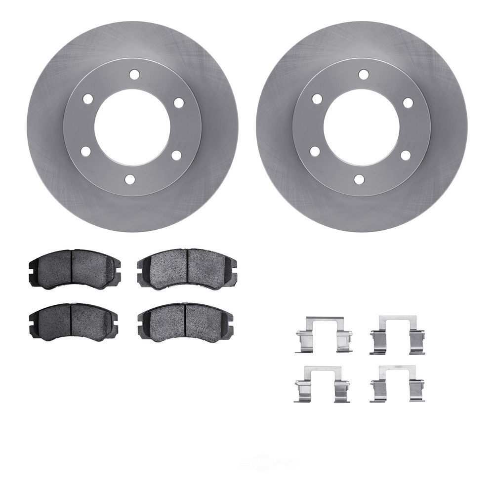 Slotted Drilled Rotors Rodeo 2003-2008 2 Front Dimple Drilled & Slotted Disc Rotors With Brake Pads Kit For 2003-2008 Holden Rodeo RA 4x4 Ute Slotted