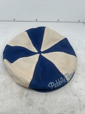 Vintage Pebble Beach Newsie Style Snap Front Hat Cap Cali-fame Made USA