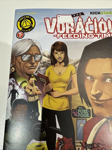 Voracious Feeding Time #1, Kickstarter Exclusive, Very Rare. Signed X 2 - Picture 5 of 12