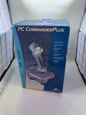 PC Commander Plus Flight Simulator Video Game Joystick Controller W Box