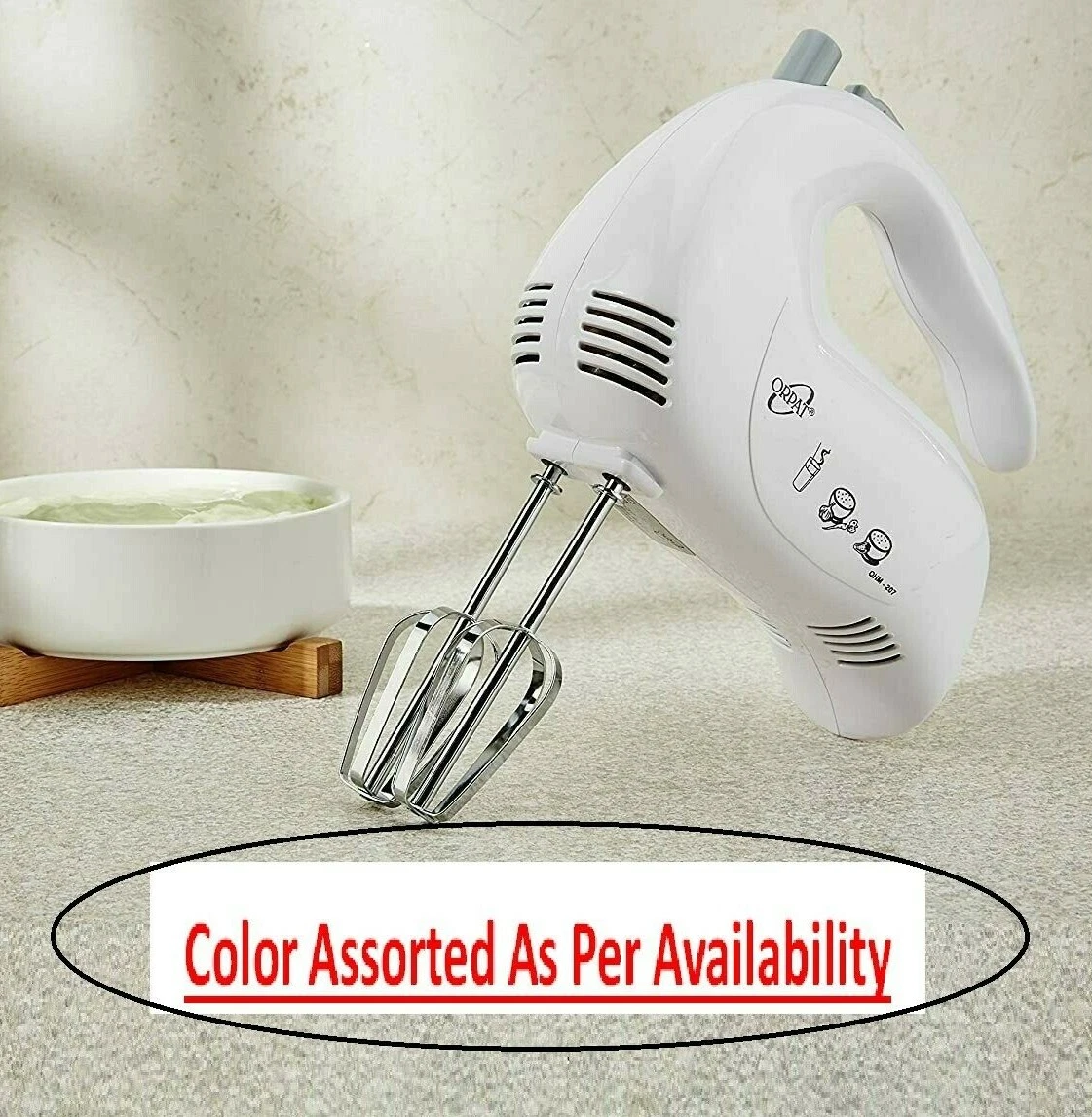 Ultra Power Multi Purpose Use Orpat Modern Ergonomic Design 5 Speed Hand Mixer