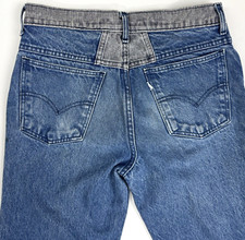 Extremely Rare Vintage 60's 70 s Levis White Tab Corduroy accent Jeans 569