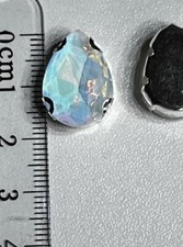 Rhinestone Teardrop Clear Iridescent DIY Bead 1.9mm