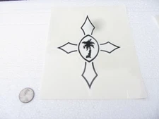 Vintage Hawaiian Surfboard Local Motion Surfing Sticker Decal white/ black large