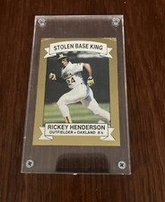 RICKEY HENDERSON STOLEN BASE KING, Gold Foil 