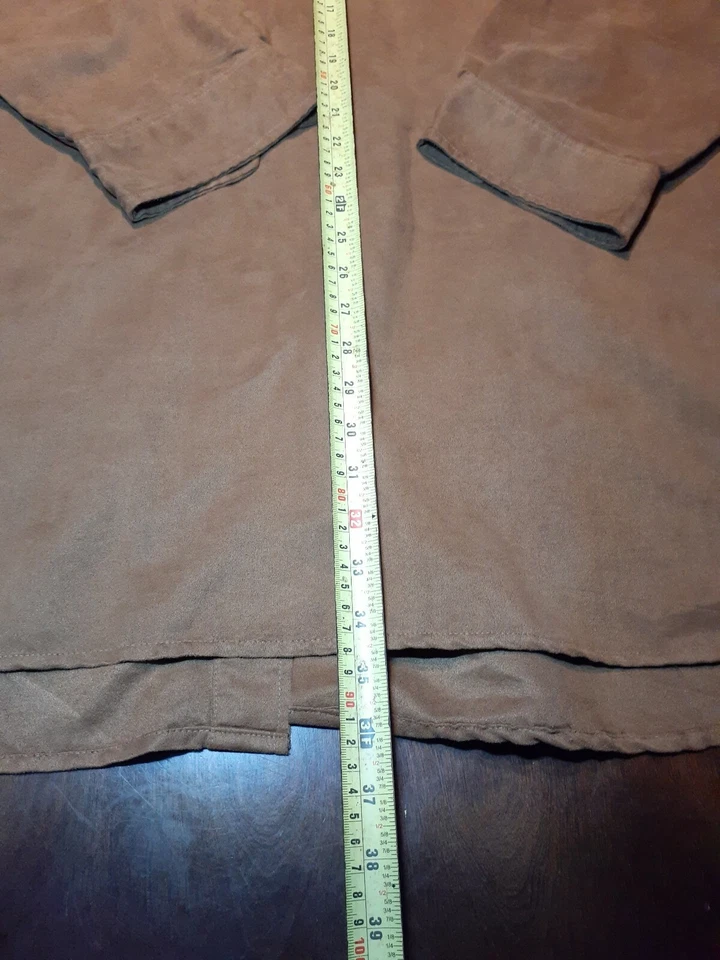 МУЖСКАЯ РУБАШКА GEORGE FOREMAN 4X БОЛЬШАЯ ОДНОТОННАЯ КОРИЧНЕВАЯ НА ПУГОВИЦАХ С ДЛИННЫМИ РУКАВАМИ ПЕРЕДНИЕ КАРМАНЫ - Изображение 2 из 4