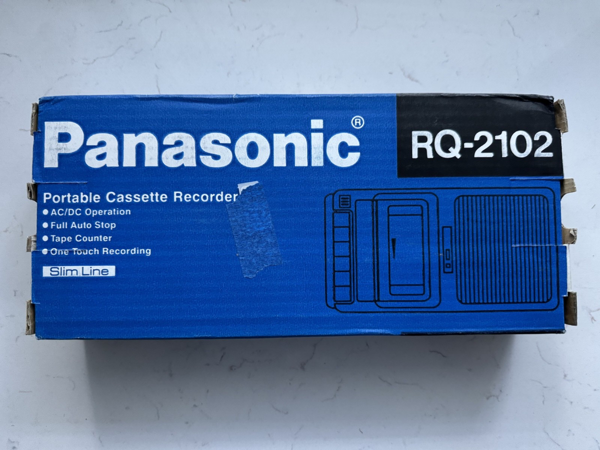 Panasonic RQ-2102 Portable Cassette Recorder - Black for sale